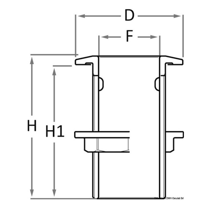 Passe-coque bronze GUIDI  