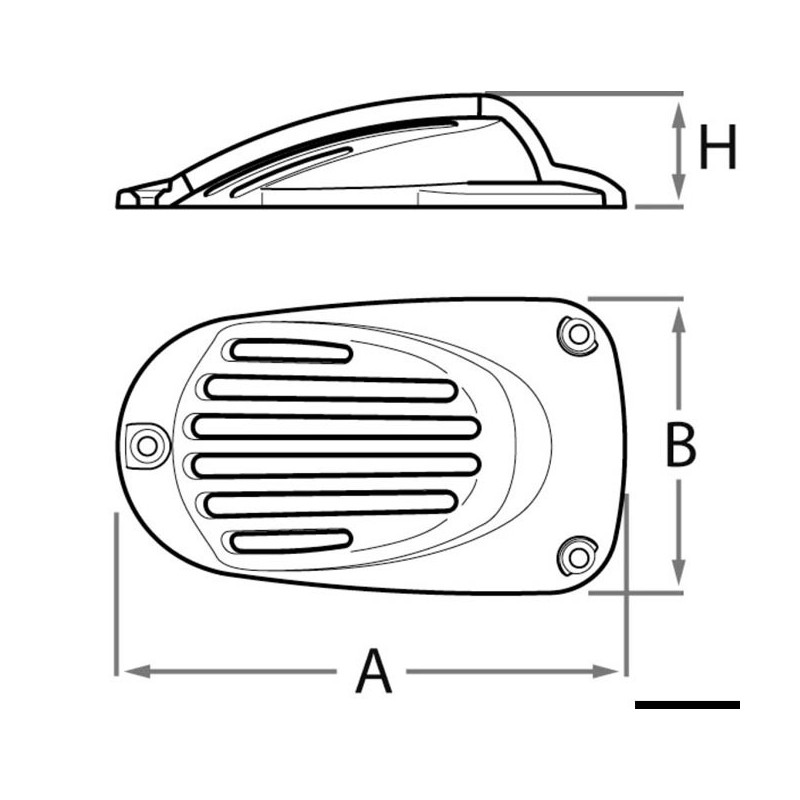 Capot de crépine bronze GUIDI 