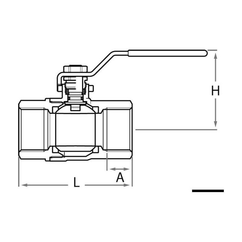 Vanne à bille F-F plein débit 