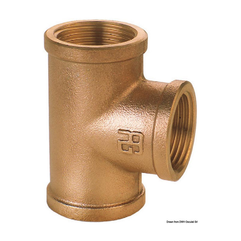Raccord bronze 3 voies F-F-F  - 17.562.xx