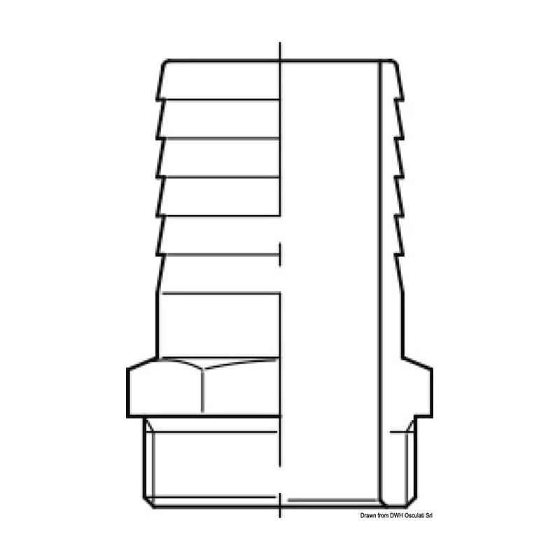 Raccord rapide mâle en bronze GUIDI  - 17.568.xx_dis