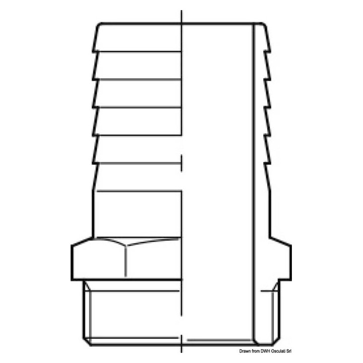 Raccord rapide mâle en bronze GUIDI 