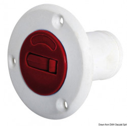 Bouchon carb. nylon/fibre verre FUEL rouge 50 mm  - 20.669.02