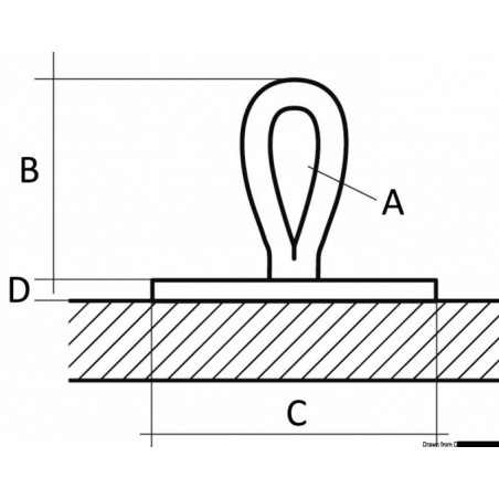 Oeillet textile adhésif Ropeye  - 39.810.xx_dis