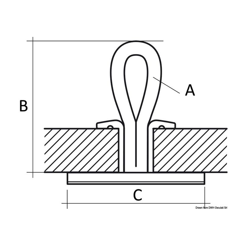 Pad-eye ROPEYE Loop  - 39.813.0x_dis