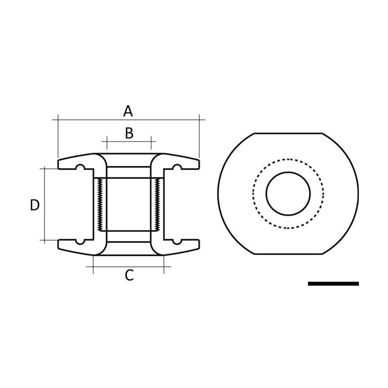 Passe-câbles ROPEYE Double TDP  - 39.818.xx_dis