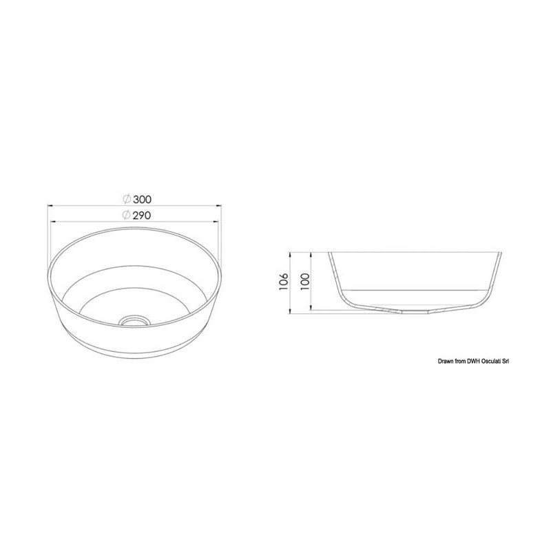 Lavabo  en ocritech  - 50.183.01_dis