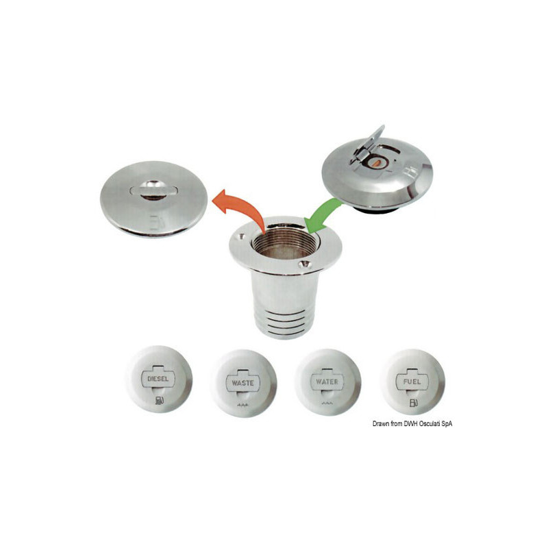 Bouchon en laiton chromé   