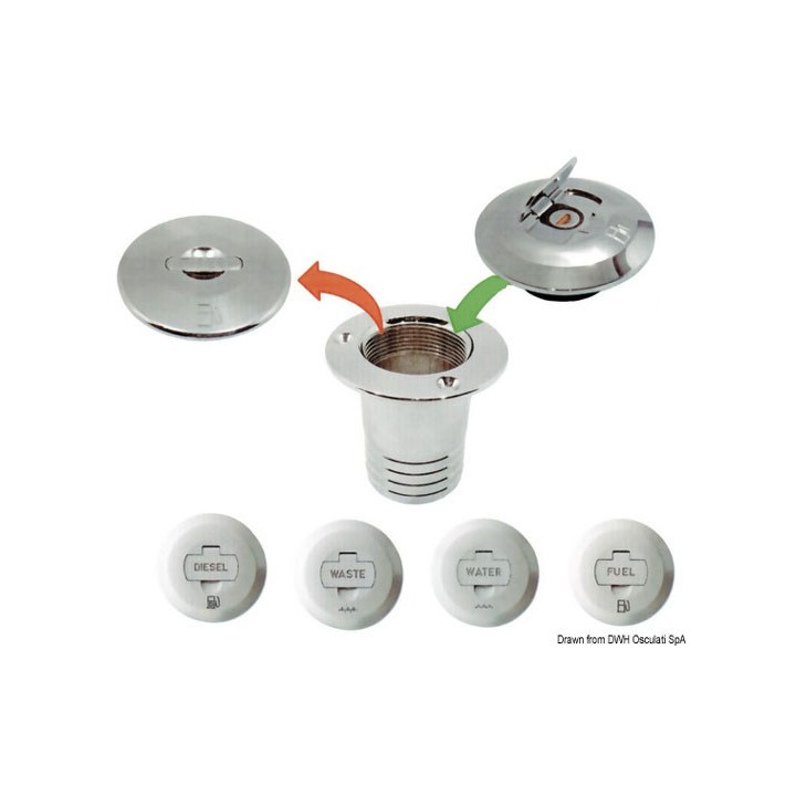 Bouchon en laiton chromé   