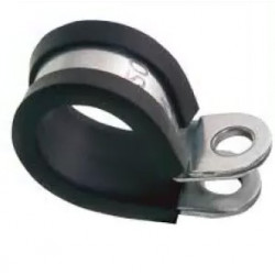Collier de serrage inox caoutchouté