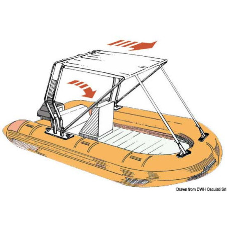 Taud télescopique pour roll-bar       