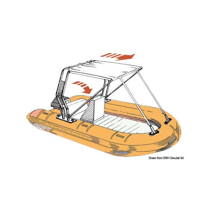 Taud télescopique pour zodiacs       