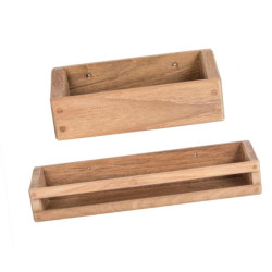 Porte-objets teck
