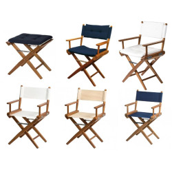 Sièges pliants en teck et...