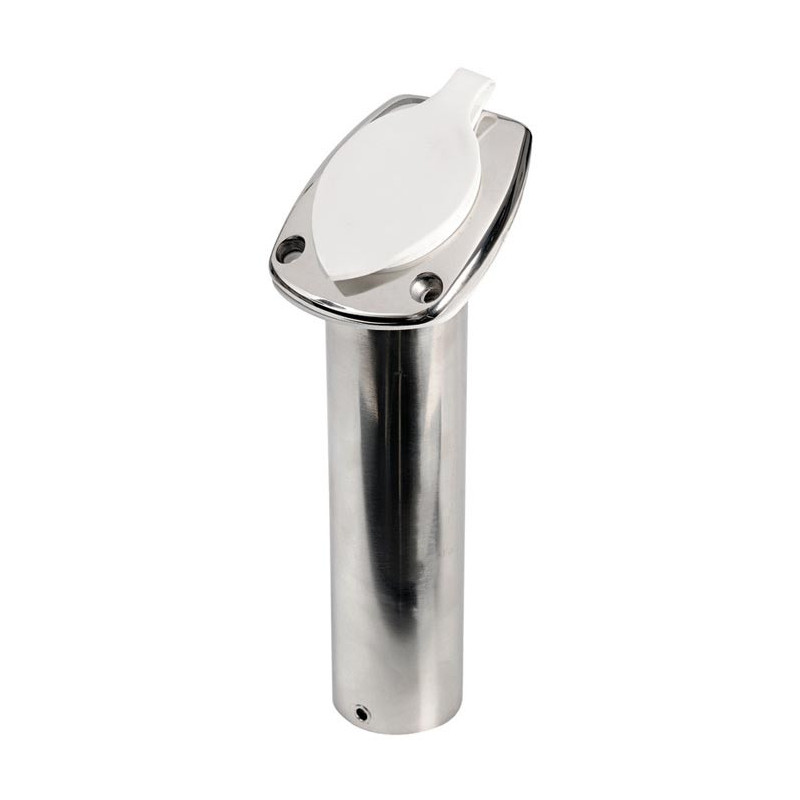 Porte-canne inox avec capuchon    