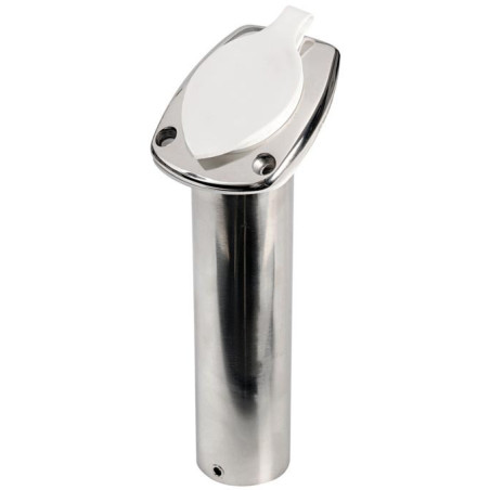 Porte-canne inox avec capuchon    