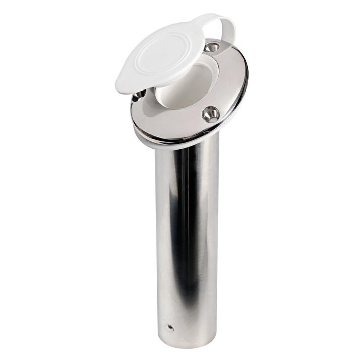 Porte-canne inox avec capuchon    