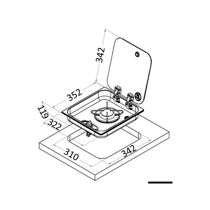 Plan de cuisson avec couvercle cristal fumé      - 50.715.01_dis.jpg