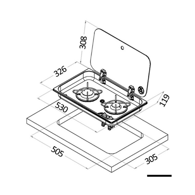 Plan de cuisson avec couvercle cristal fumé      - 50.715.02_dis.jpg