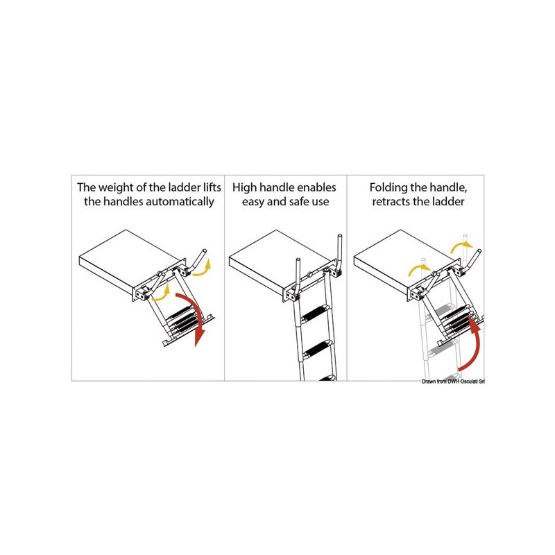 Echelle encastrable EasyUp avec poignée 