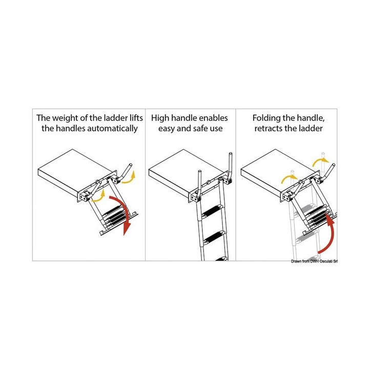 Echelle encastrable EasyUp avec poignée 