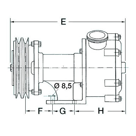 Pompe autoamorçante débrayable