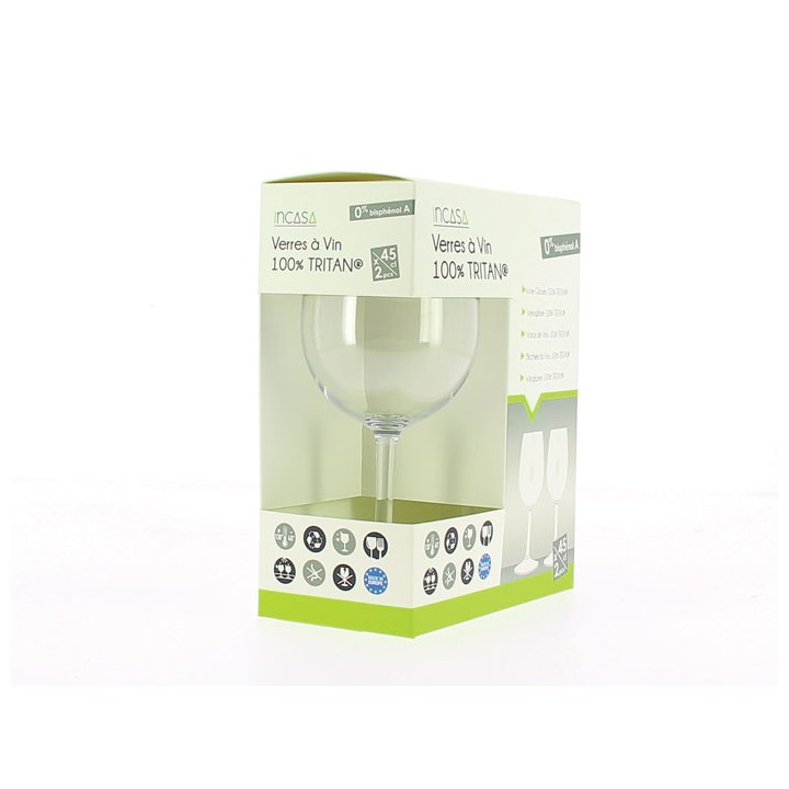 Verres à vin de dégustation tritan (lot de 2) 