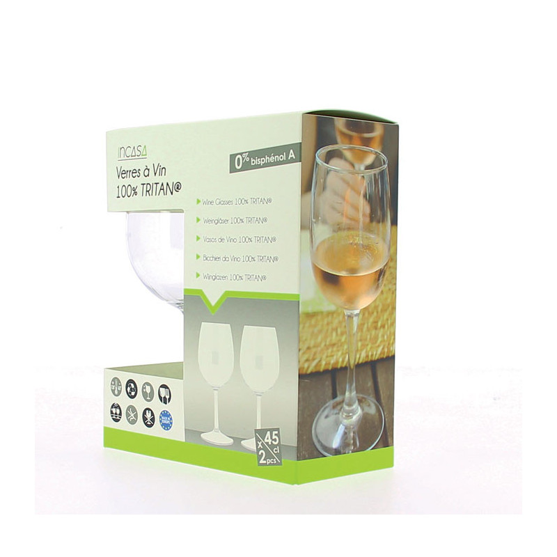Verres à vin de dégustation tritan (lot de 2) 