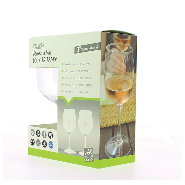 Verres à vin de dégustation tritan (lot de 2) 