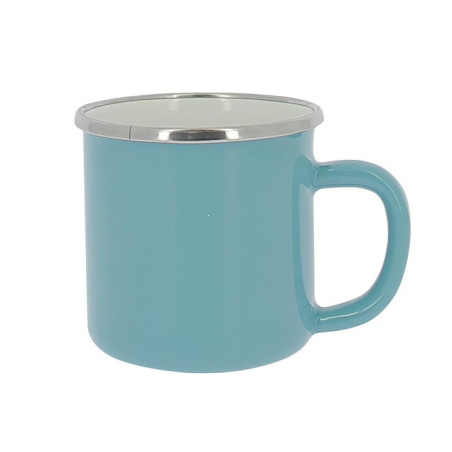 Mugs en acier émaillé (lot de 2) 