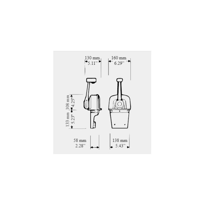 Boîtier monolevier Ultraflex