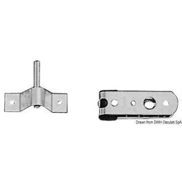 Fixations gouvernail - aiguillot et femelot