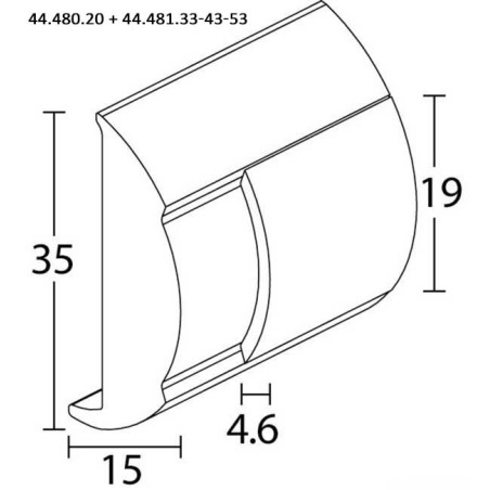 Base PVC pour défenses de quai  