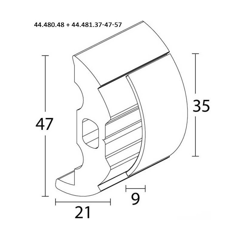 Base PVC pour défenses de quai  