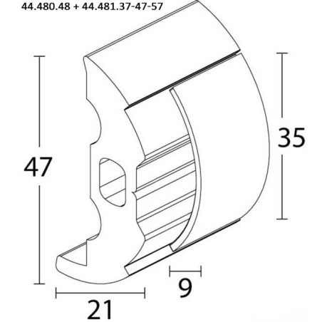 Base PVC pour défenses de quai  