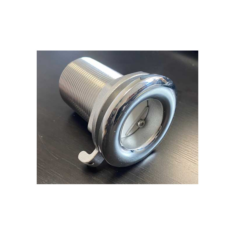 Passe-coque inox avec anti-retour