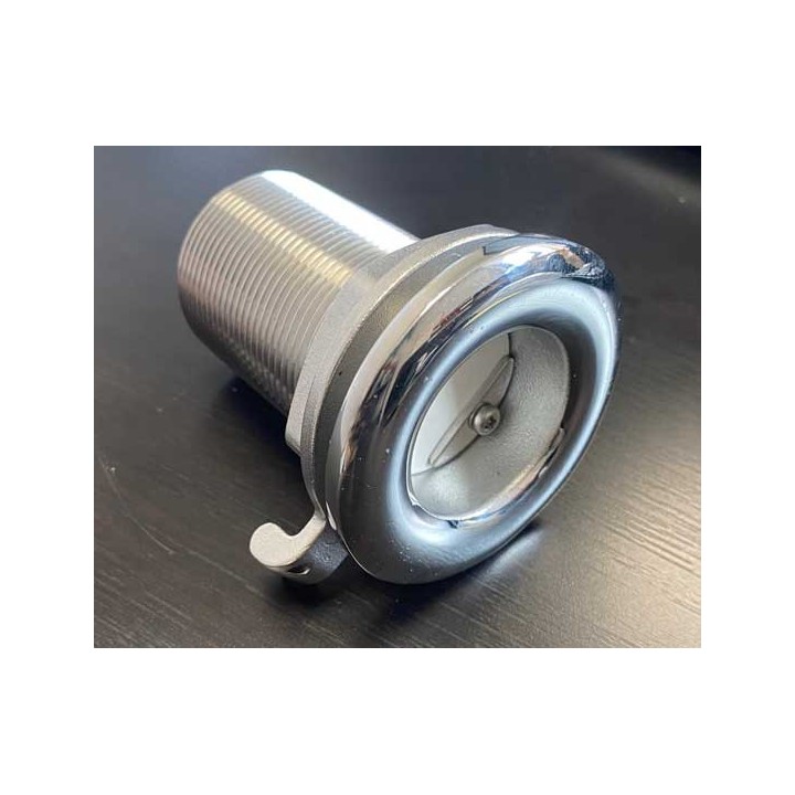 Passe-coque inox avec anti-retour