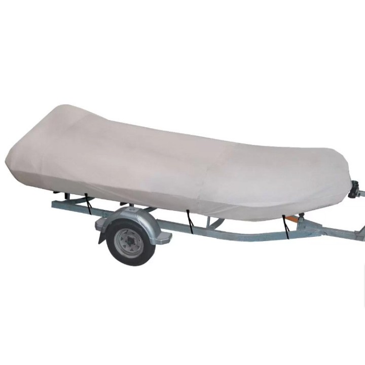 Bâche pour canots pneumatiques simples. Modèle universel couvrant le moteur.