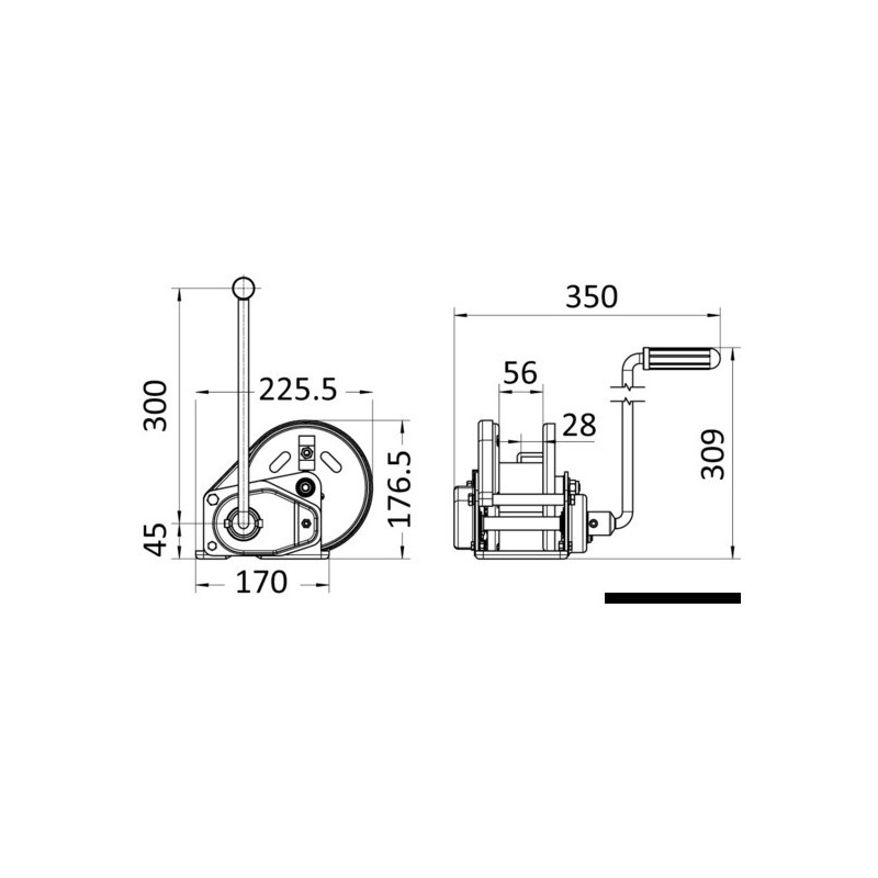 Treuil Rock avec arrêt automatique     