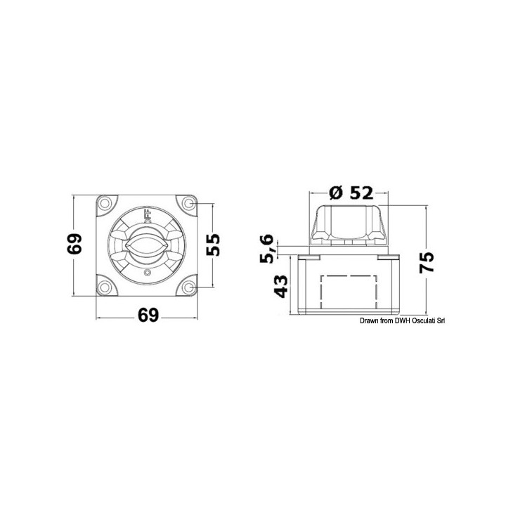 Interrupteur / coupe-batterie mini