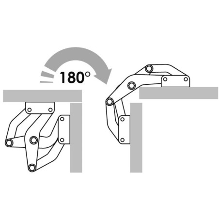 Charnière autoporteuse 