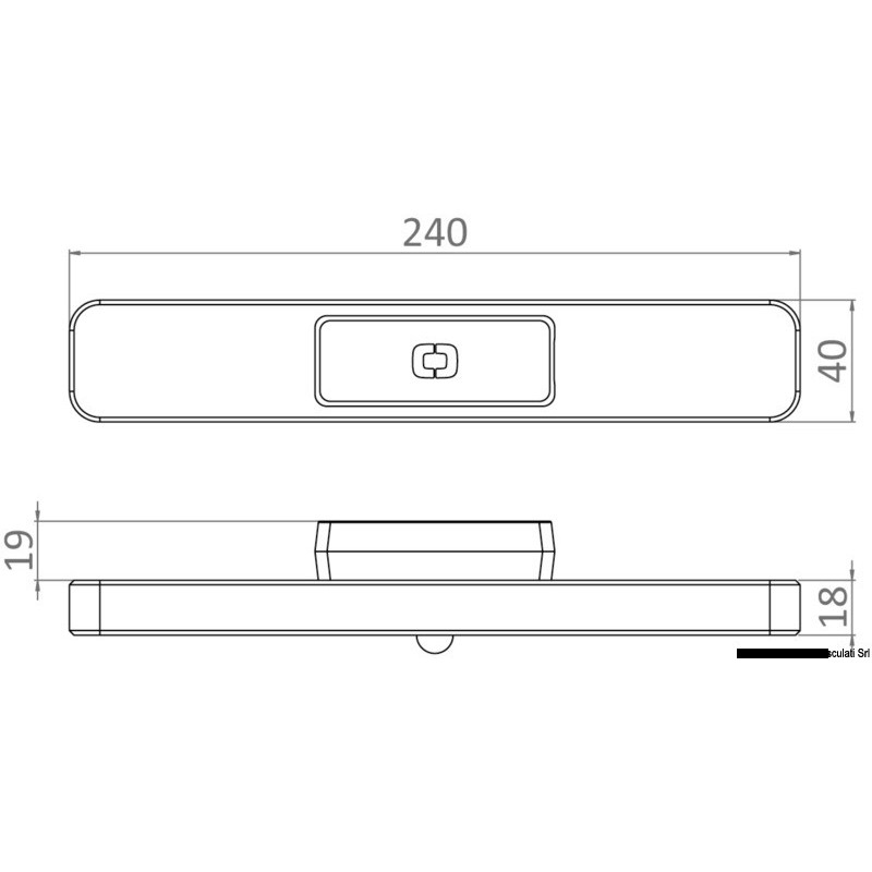 Barrette lumineuse magnétique 