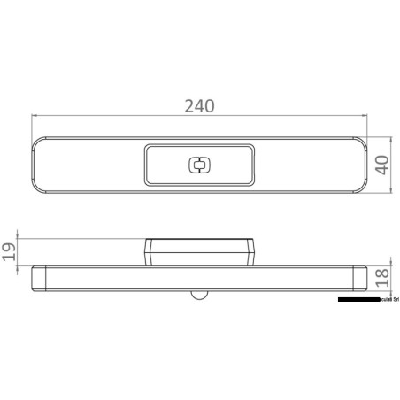 Barrette lumineuse magnétique 