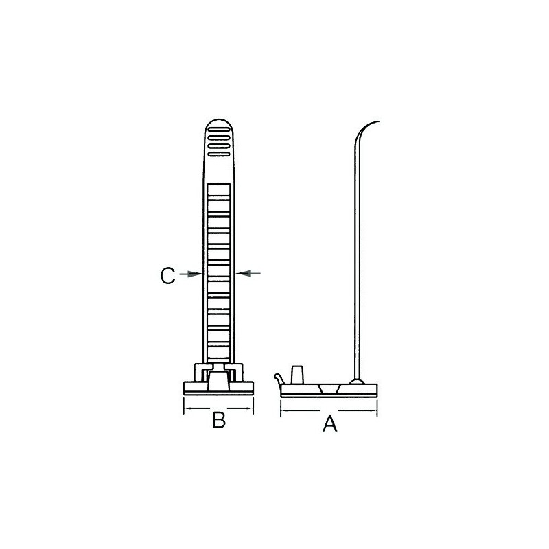 Collier de fixation à vis