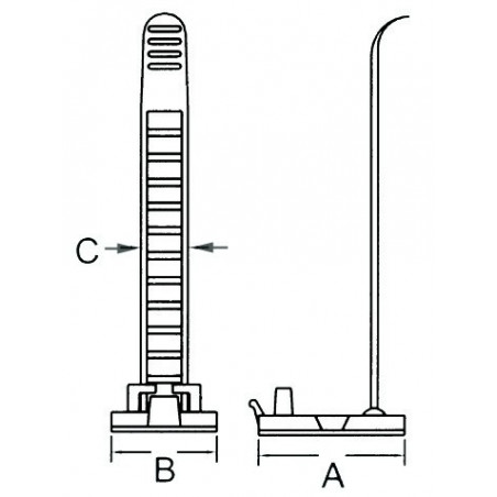 Collier de fixation à vis