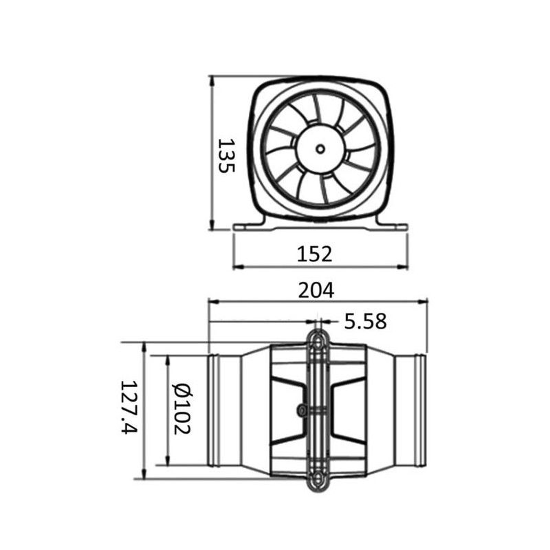 Aspirateur/ventilateur axial Hyperflow 