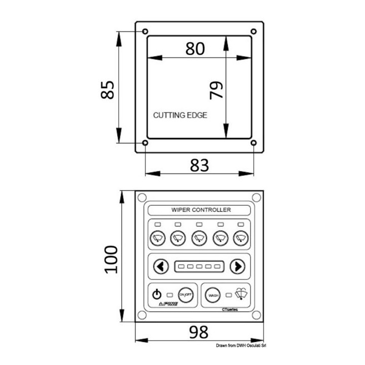 Commande pour 2 essuie-glaces 