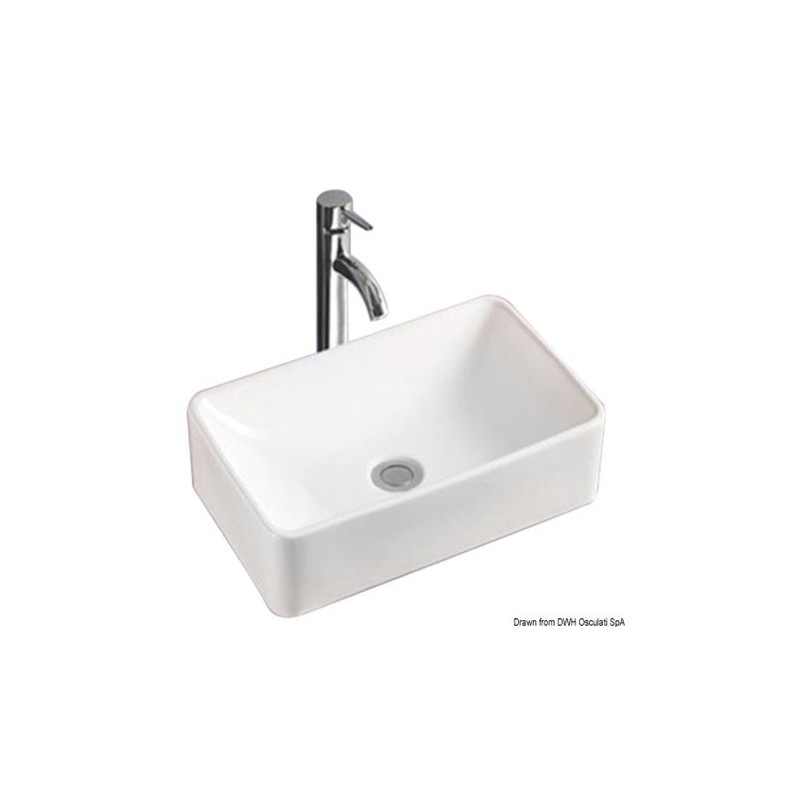 Lavabo céramique rectangulaire Square 