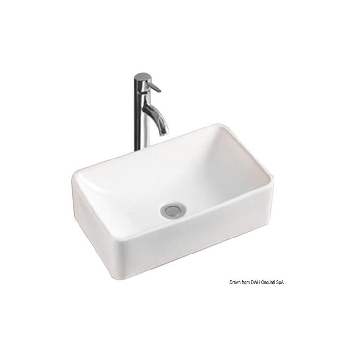 Lavabo céramique rectangulaire Square 