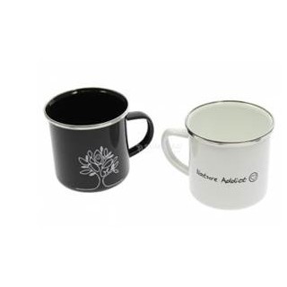 Mugs en acier émaillé (lot de 2)